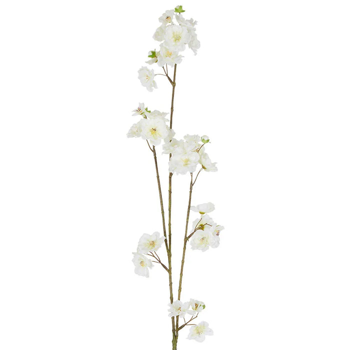 Blossom Spray White Green 84cm Pack of 12