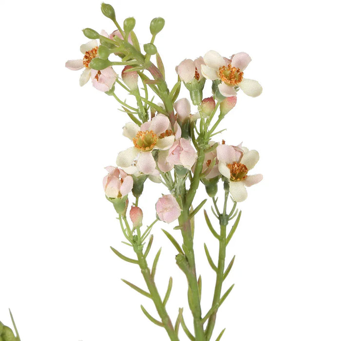 Wax Flower Spray White 84cm Pack of 12