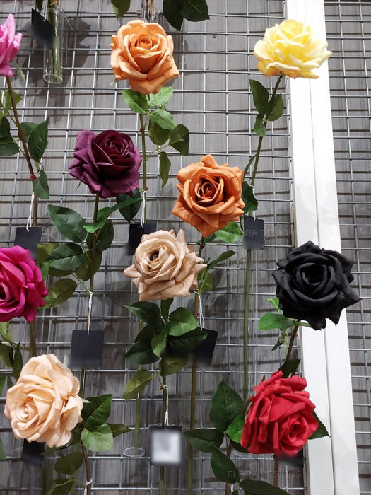 Rose Hannah Plum Purple 75cm Pack of 12